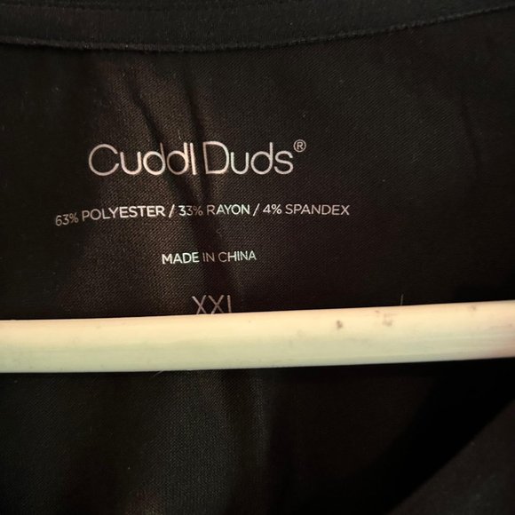 Mens Jammies for your Families Cuddl Duds black and gray Cabin Fleece PJ set XXL - Picture 3 of 6